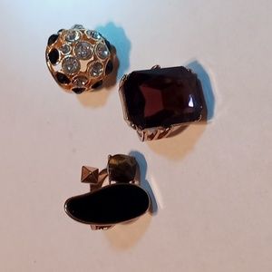 Lot of (3) Contemporary Modern Style ladies cocktail rings